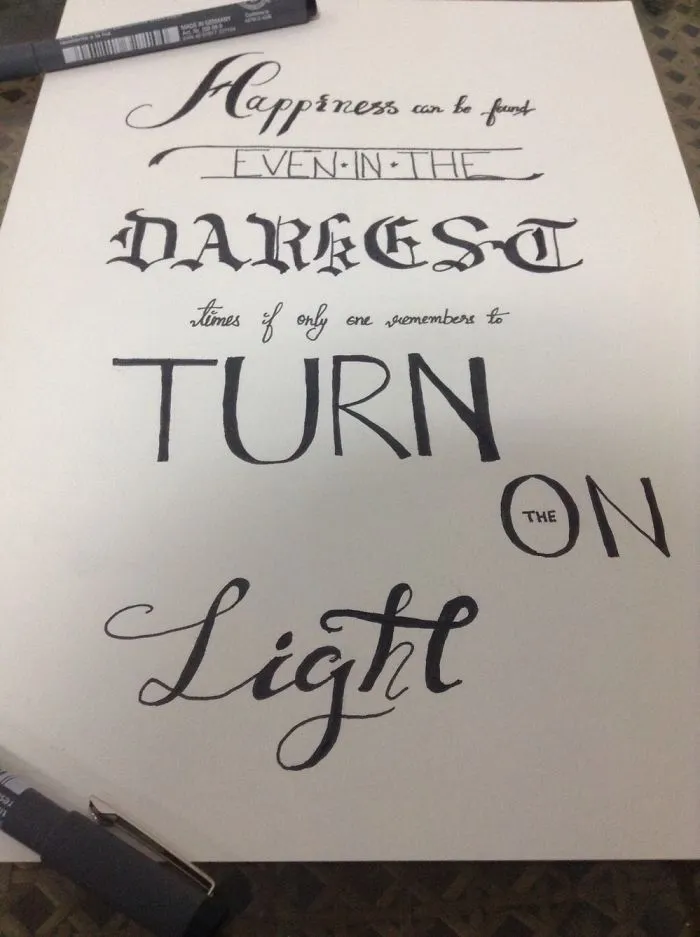 Calligraphy By A Beginner
