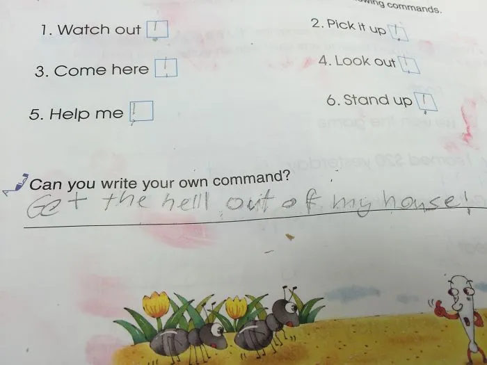 This Is My 7 Year Old Answering A Question On The Days When He Follows Direction