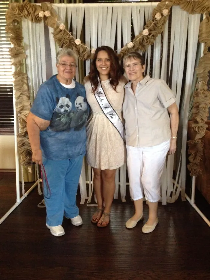 The Beautiful Young Lady Between Tricia And I Is Our  Grand-daughter Alana . This Picture Was T