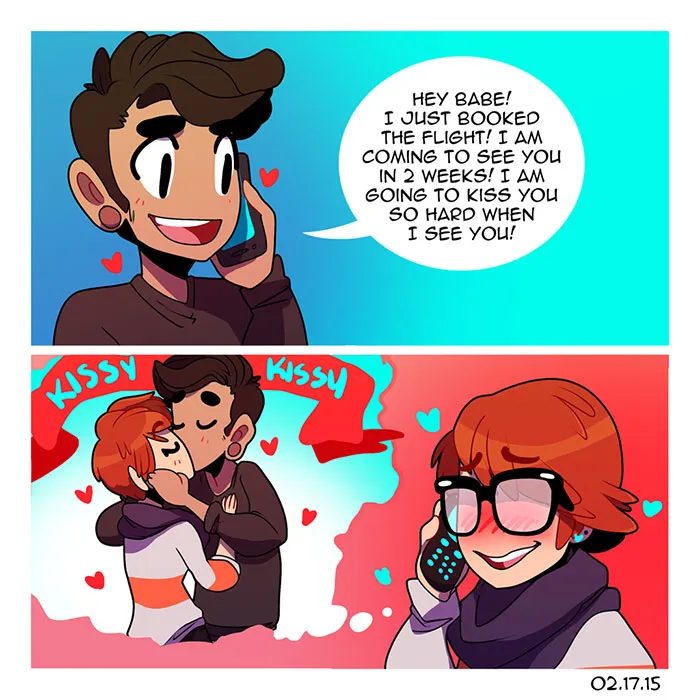 Artist Illustrates Her Long Distance Relationship Struggles And Joys
