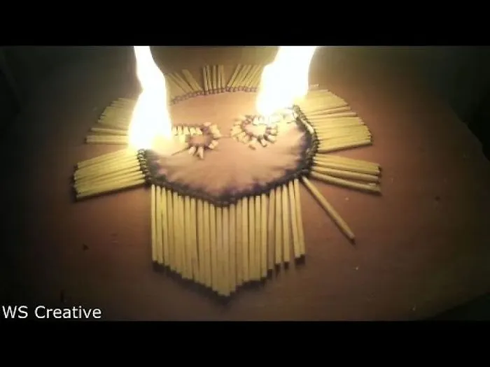 Amazing Drawing With Fire!