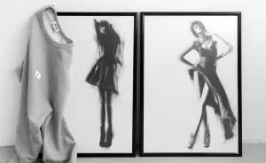 I Created Fashion Drawings Using Charcoal