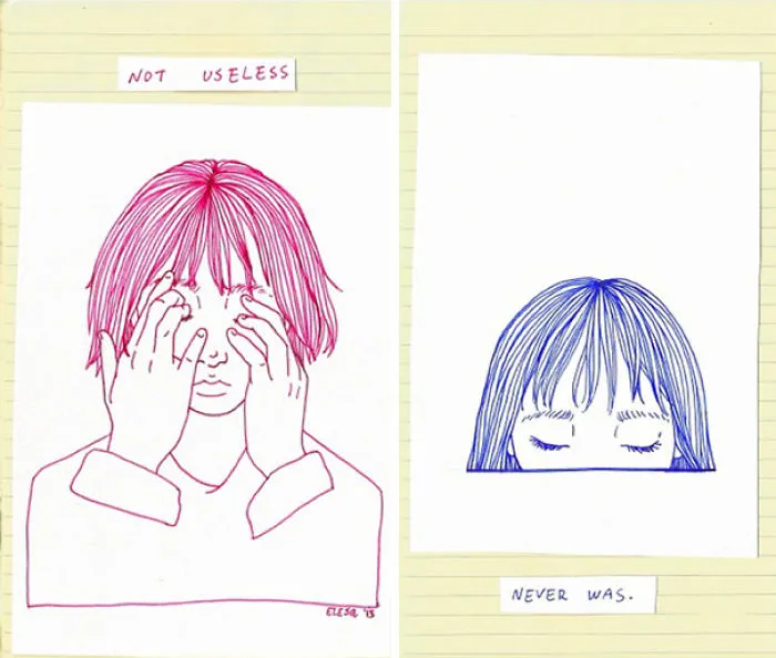 Young Artist Creates Insightful Illustrations Based On Her Life