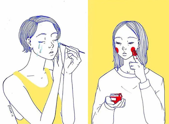 Young Artist Creates Insightful Illustrations Based On Her Life