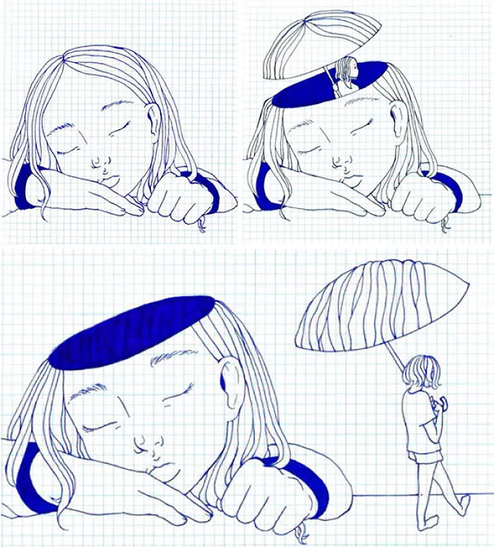 Young Artist Creates Insightful Illustrations Based On Her Life
