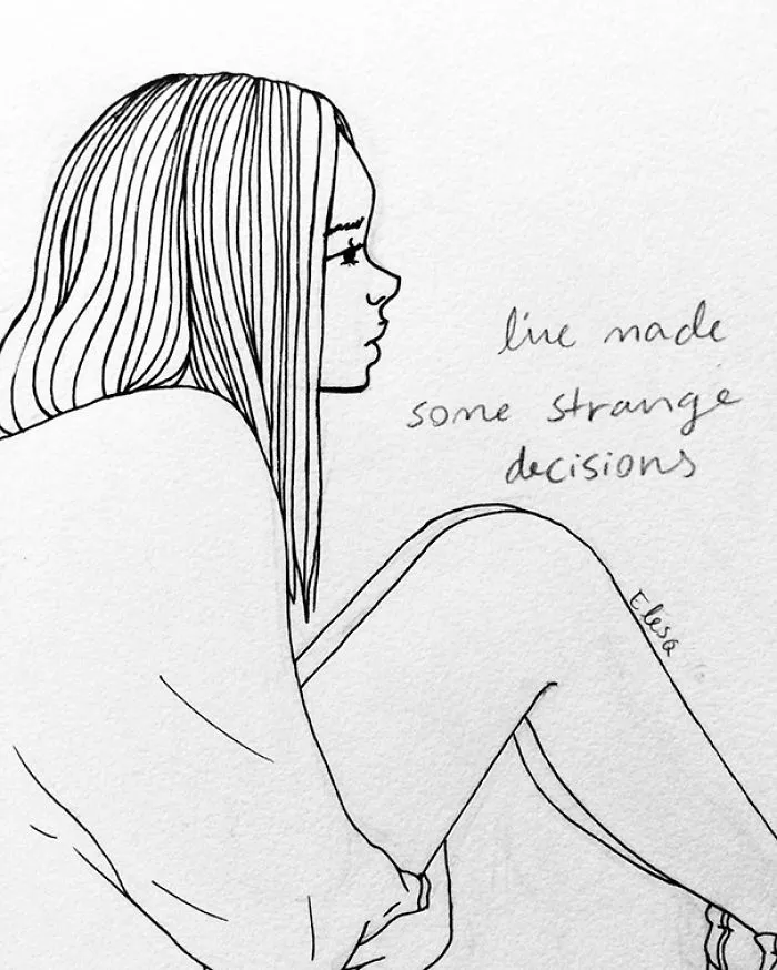 Young Artist Creates Insightful Illustrations Based On Her Life