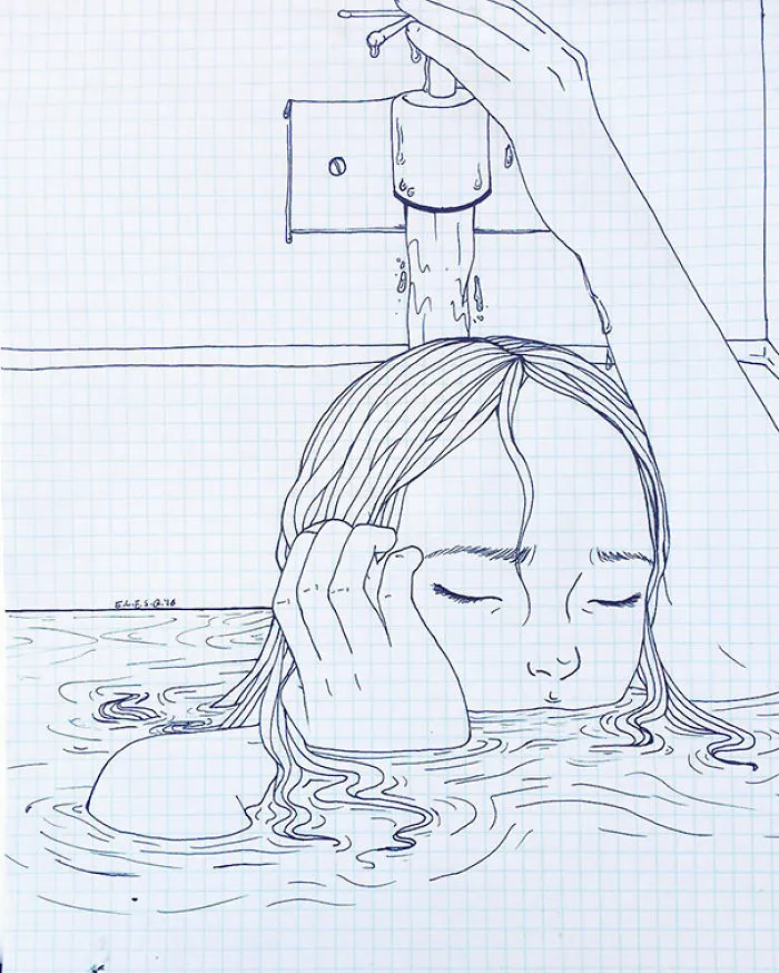 Young Artist Creates Insightful Illustrations Based On Her Life