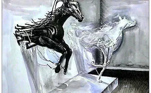 Horses.