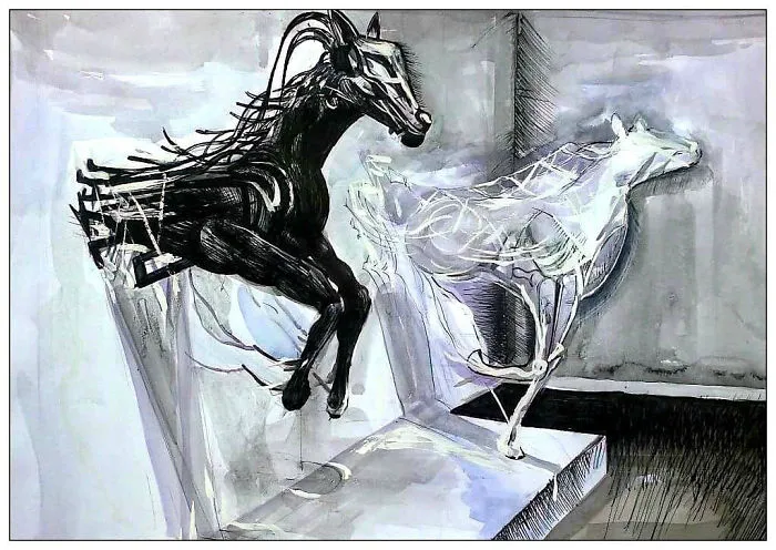 Horses.