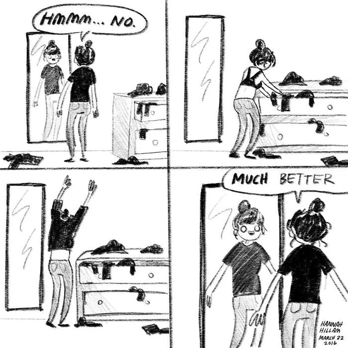 Artist Illustrates Daily Struggles Of A Modern Girl