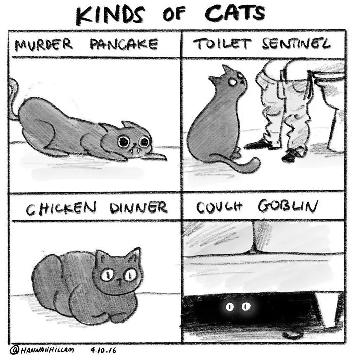 Artist Illustrates What It's Like To Live With Cats (35 Pics)
