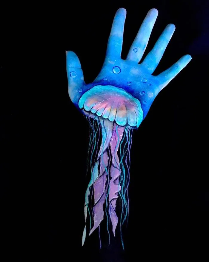 I Turn My Arms Into Optical Illusions