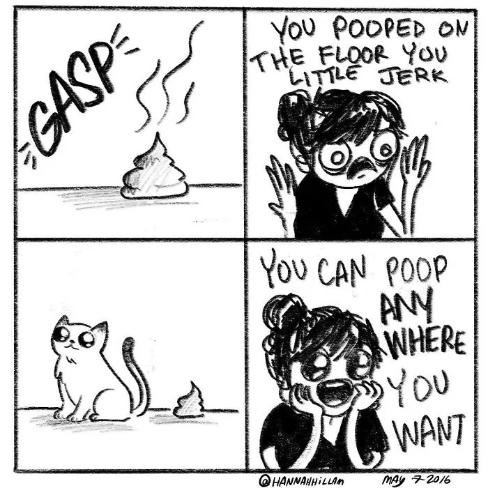 Artist Illustrates What It's Like To Live With Cats (35 Pics)