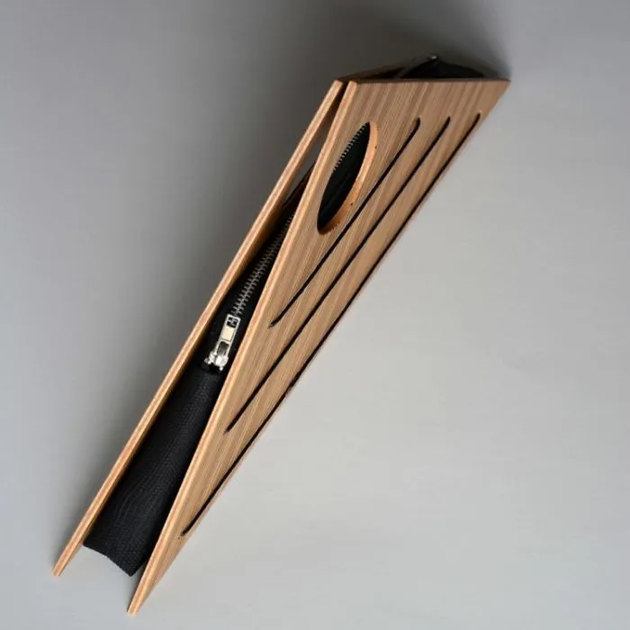 Anna Moraitou’s Triangle Wooden Purse