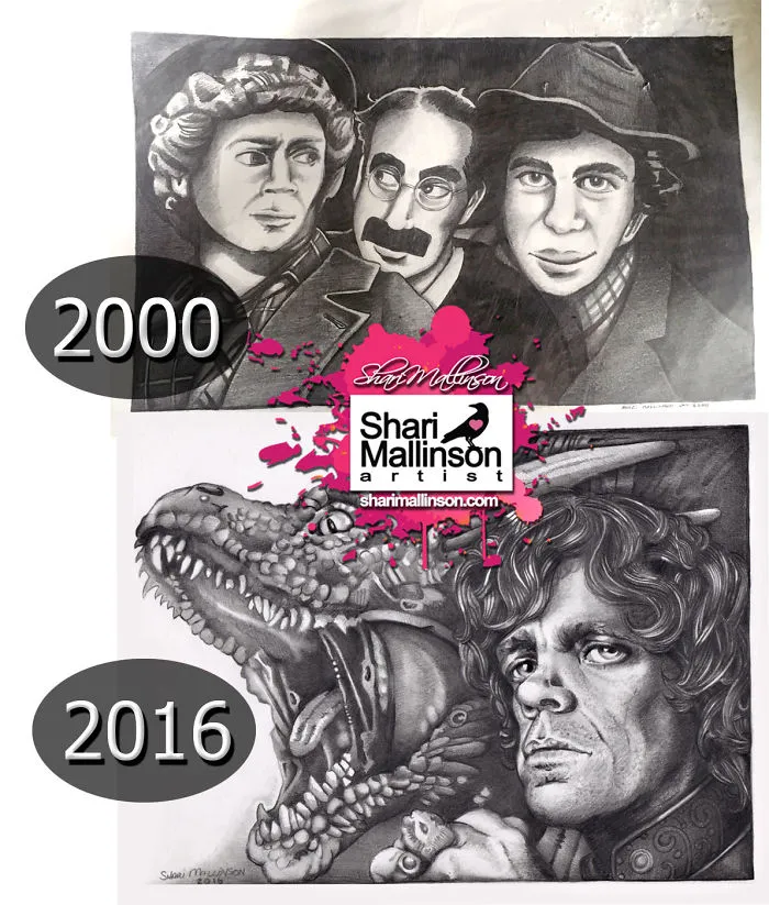 2000 Vs. 2016 Pencil Work