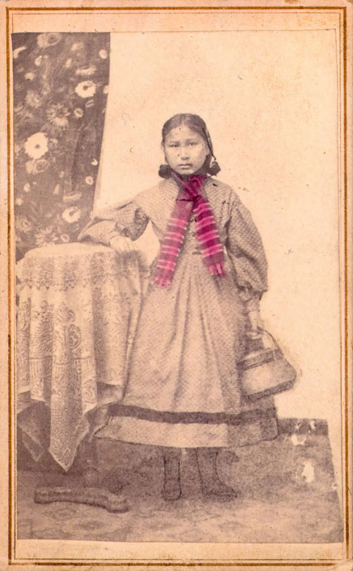 Arapaho Girl  Only Child Saved Out Of Sand Creek Massacre, 1870-1880, By Mckinney, Albert S.