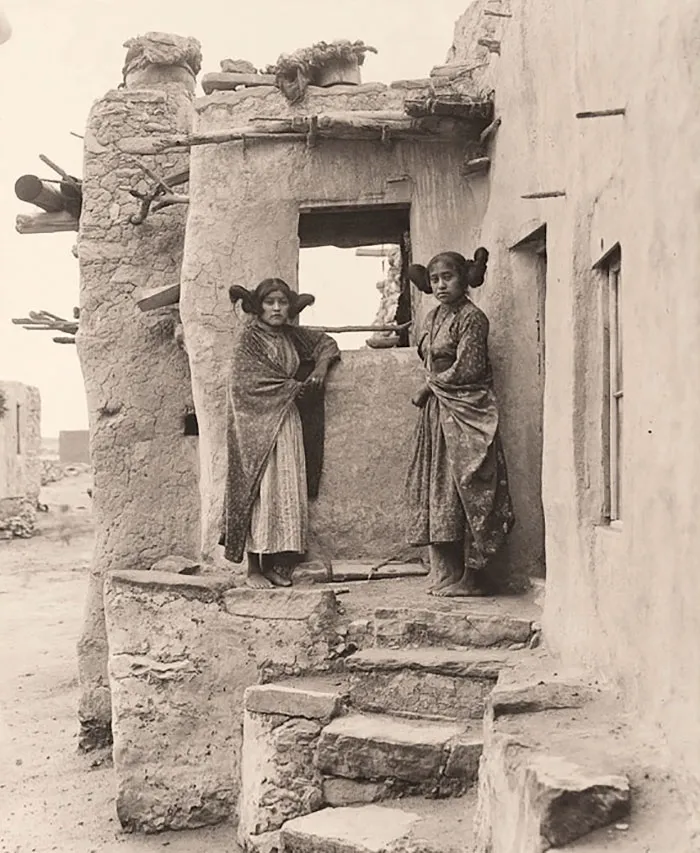 Hopi Girls, 1900,  By Frederick Monsen