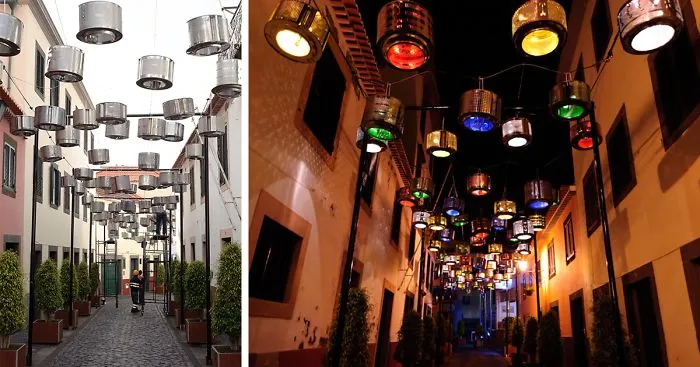 We Turned 133 Old Washing Machine Drums Into Street Lamps