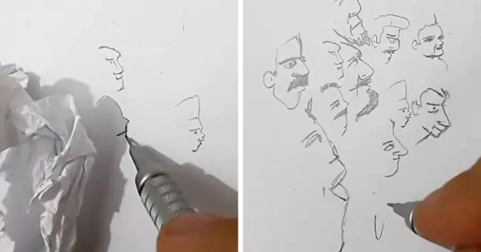 Artist Turns Shadows Of Trash Into Art