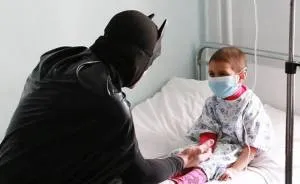 Albanian Police Surprises Hospitalized Children By Dressing As Superheroes