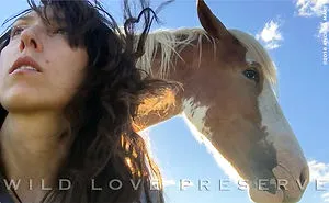 Cameras Turned On Me And Apache, My First Adopted Challis, Idaho Wild Horse