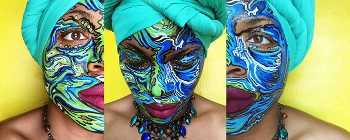 Timelapse Of Face Art With Posca Markers