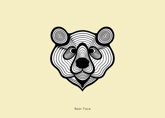 Animal Faces Illustration