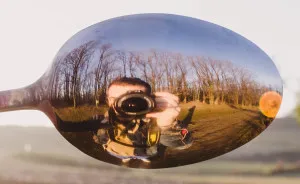 I Photograph Myself In Spoons