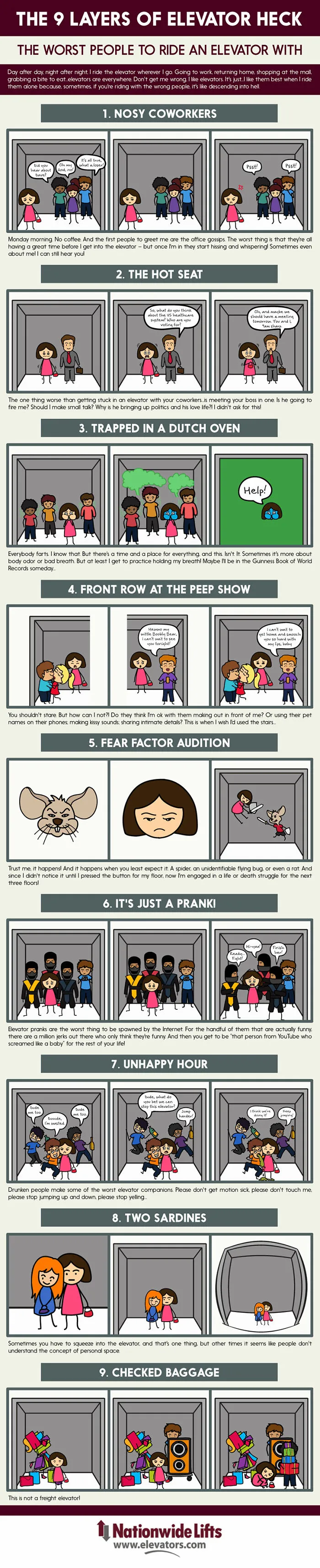9 Layers Of Elevator Heck: One At A Time!