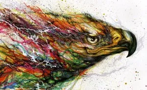 Splattered-Ink Paintings Where I Turn Chaos Into Art