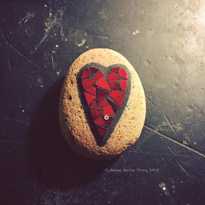 As A Way To Relax, I Make These Colorful Mosaics On Stones
