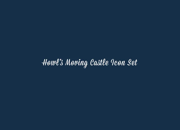 I Created Icons For Howl's Moving Castle!