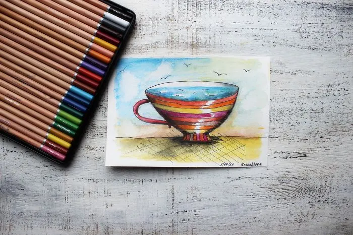 I Haven't Painted A Single Pic For 3 Years Since My Son Was Born, So I Started This 365 Watercolor Challenge