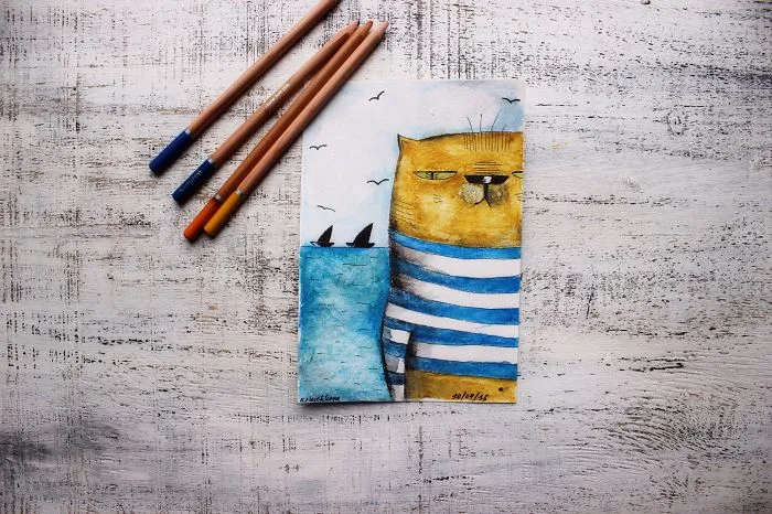 I Haven't Painted A Single Pic For 3 Years Since My Son Was Born, So I Started This 365 Watercolor Challenge