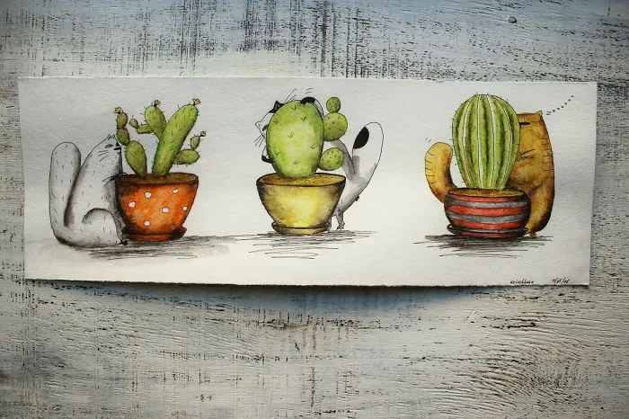 I Haven't Painted A Single Pic For 3 Years Since My Son Was Born, So I Started This 365 Watercolor Challenge