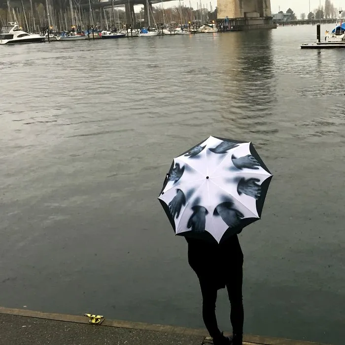 Optical Illusion Artist Designs An Amazing Umbrella