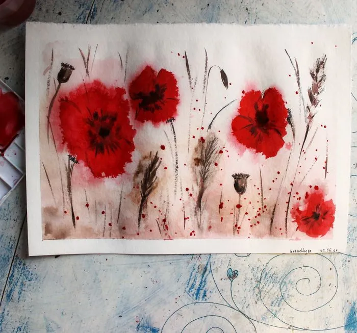 I Haven't Painted A Single Pic For 3 Years Since My Son Was Born, So I Started This 365 Watercolor Challenge