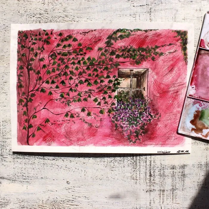 I Haven't Painted A Single Pic For 3 Years Since My Son Was Born, So I Started This 365 Watercolor Challenge