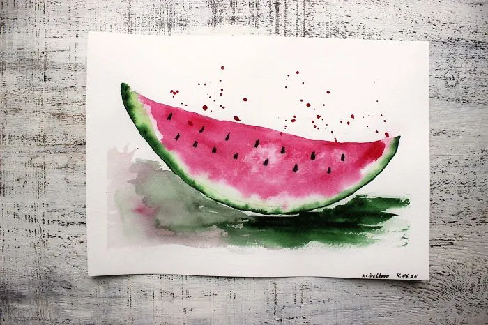 I Haven't Painted A Single Pic For 3 Years Since My Son Was Born, So I Started This 365 Watercolor Challenge