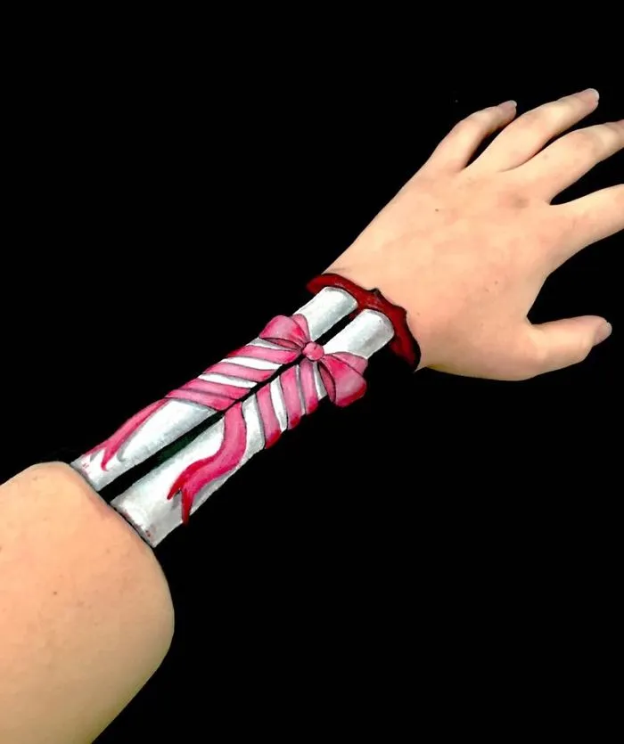 I Turn My Arms Into Optical Illusions