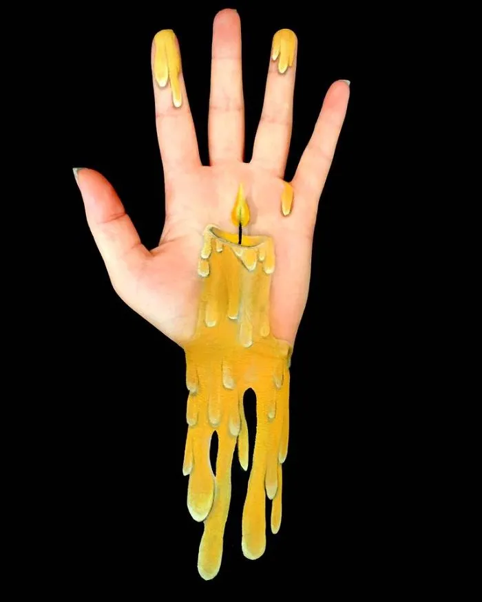 I Turn My Arms Into Optical Illusions