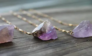 Raw Amethyst Charm
