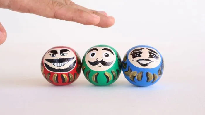 Daruma Doll Is Not A Serious Face Anymore. I Created Kawaii Face For Them.