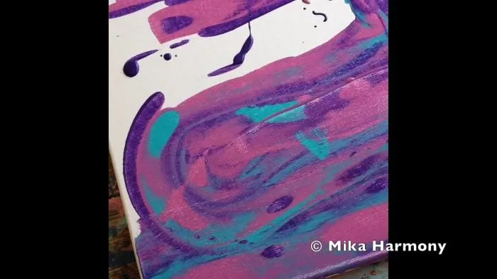 I Start My Mixed Media Paintings With This Fun, Quick Technique Using Paint And A Credit Card