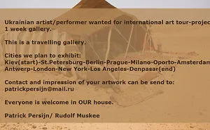 I Started Today A Project To Start A Travelling Art Gallery...