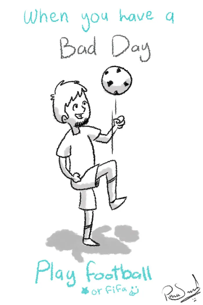 I Asked People : What Do You Do When You're Having A Bad Day? ... And Drew Their Answers.