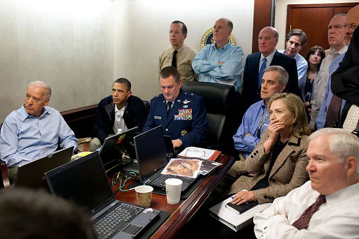 Barack Obama Receive An Update On The Bin Laden Mission In The Situation Room