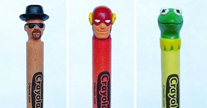 I Sculpt Crayons Into Cheerful Works Of Art