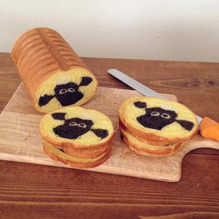 Illustrations Inside Loaves Of Bread