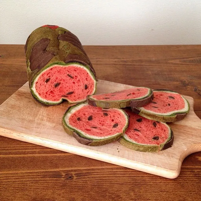 Watermelon Loaf Of Bread